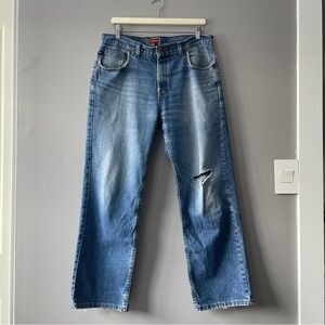[34] Vintage Red Label Tommy Hilfiger Straight Leg Medium Wash Relaxed Jean